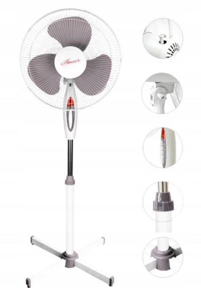 Floor fan Amare VT-04 silver/grey 40W
