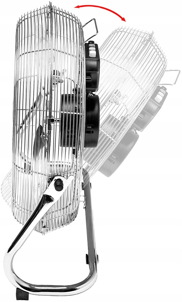 Floor fan, circulator with a diameter of 55cm Powerful 150W BLACK Packaging status original