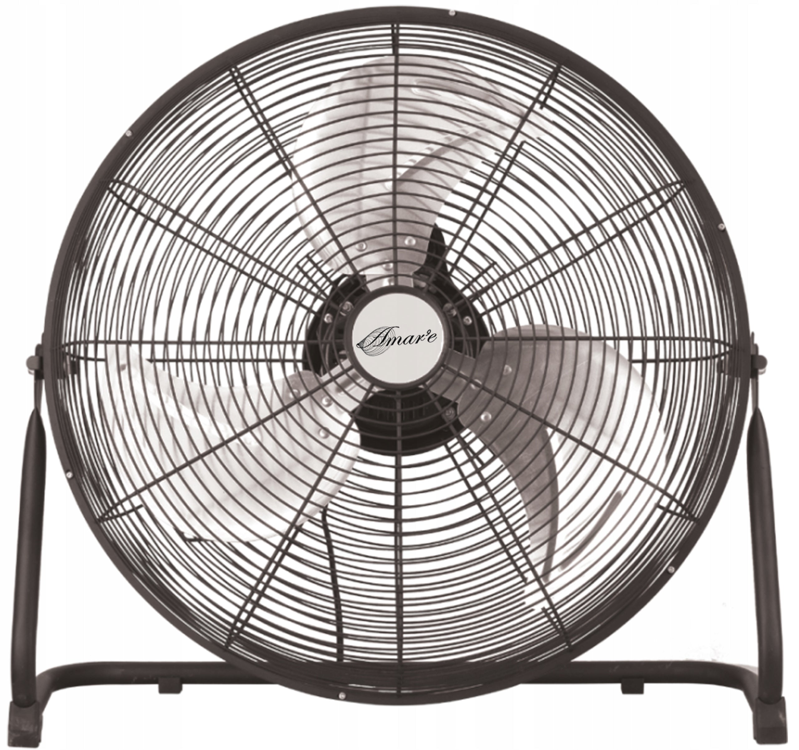 Floor fan, circulator with a diameter of 55cm Powerful 150W BLACK