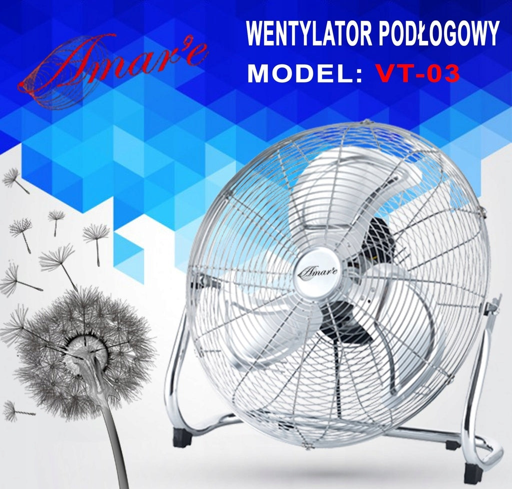 Floor fan, circulator with diameter 55cm Powerful 150W Manufacturer code VT-03 55Cm