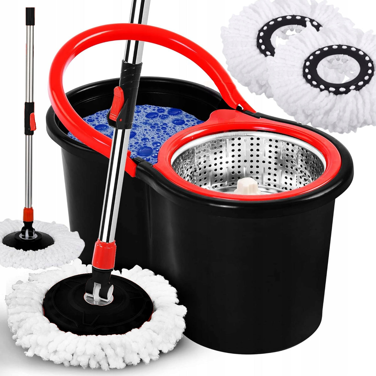 Floor mop with 14L bucket and telescopic stick+Mini mop with squeezer Manufacturer code Yocheved-3117220024412