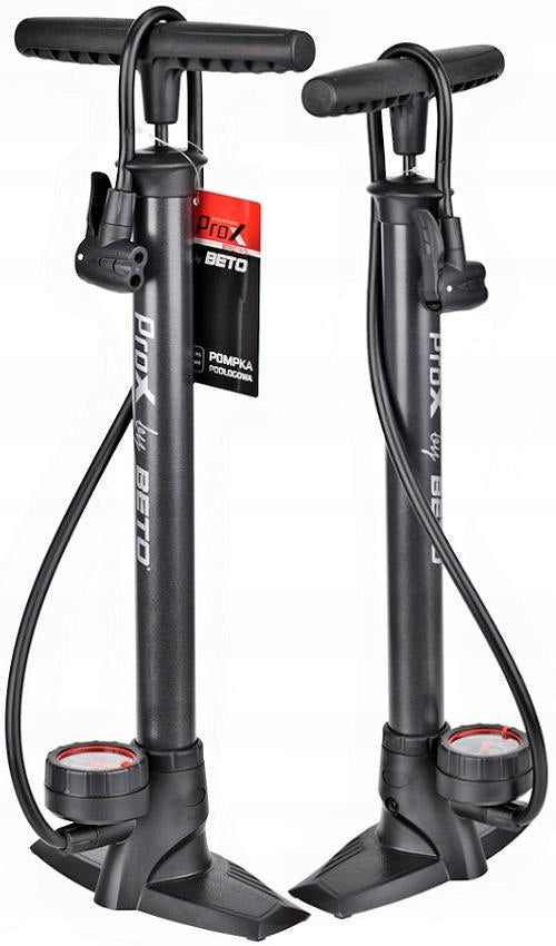 Floor pump BETO STEEL CMP-151SG1 DARK-GRAPHITE PRESSURE GAUGE PROX series