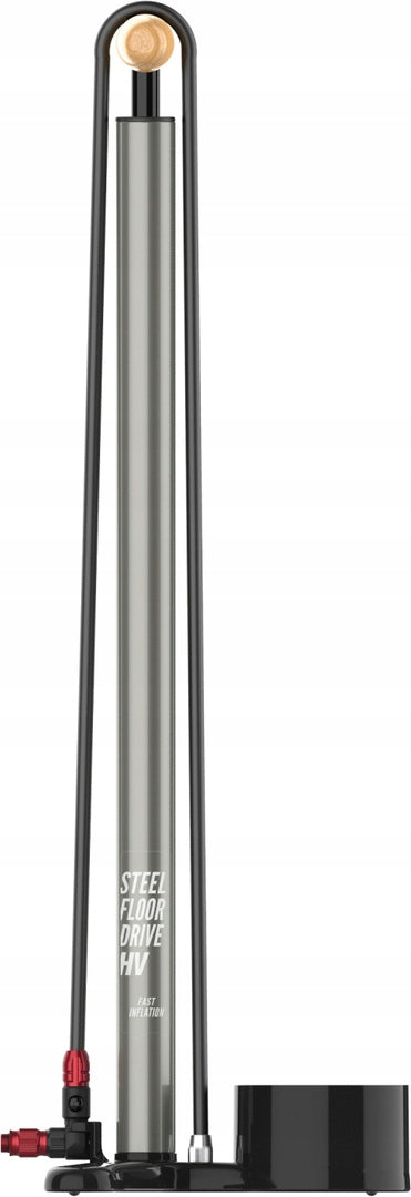 Floor pump Lezyne Steel HV Drive grey solid strong Brand Lezyne