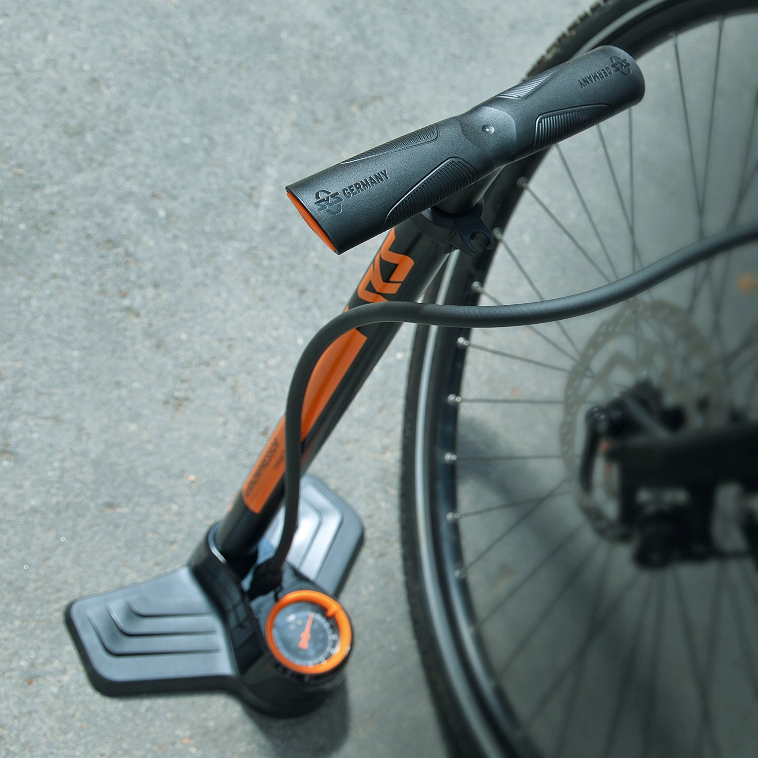 Floor pump SKS Airkompressor Compact 10.0 10 bar 144 psi Model Pompka Serwisowa SKS AirKompressor COMPACT