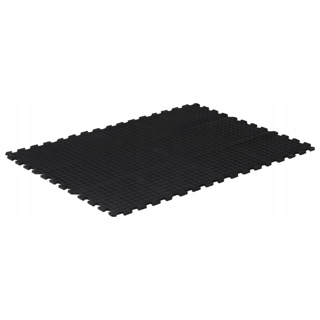 Floor rubber mat, black, 12 mm, 90x120 cm Manufacturer code 155672