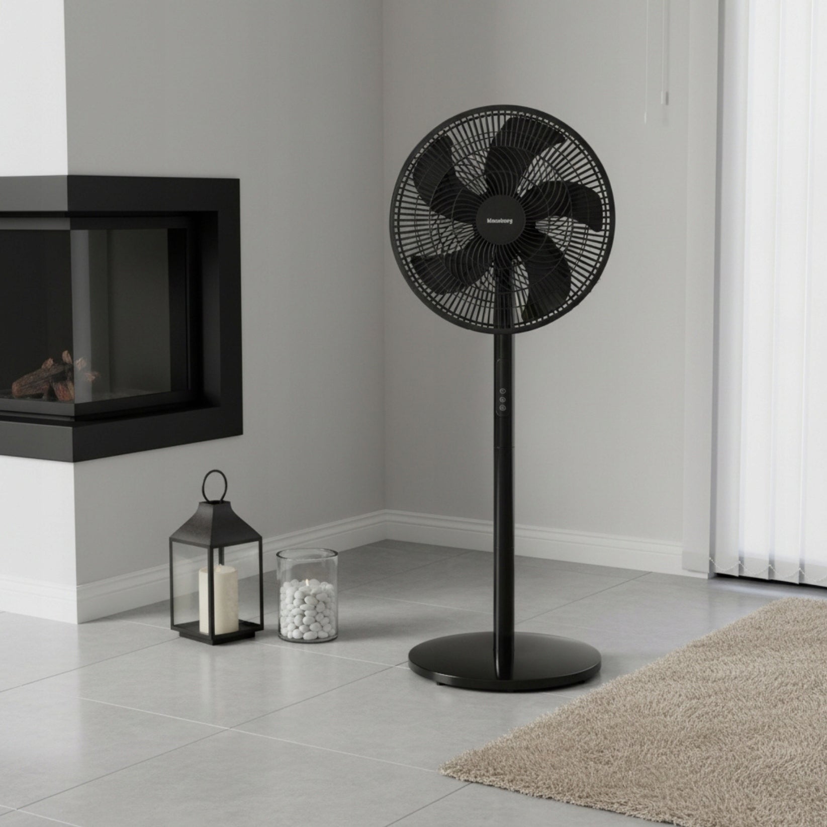Floor standing fan KLAUSBERG KB9041 with remote control 40 cm LED 50W Timer Packaging status original