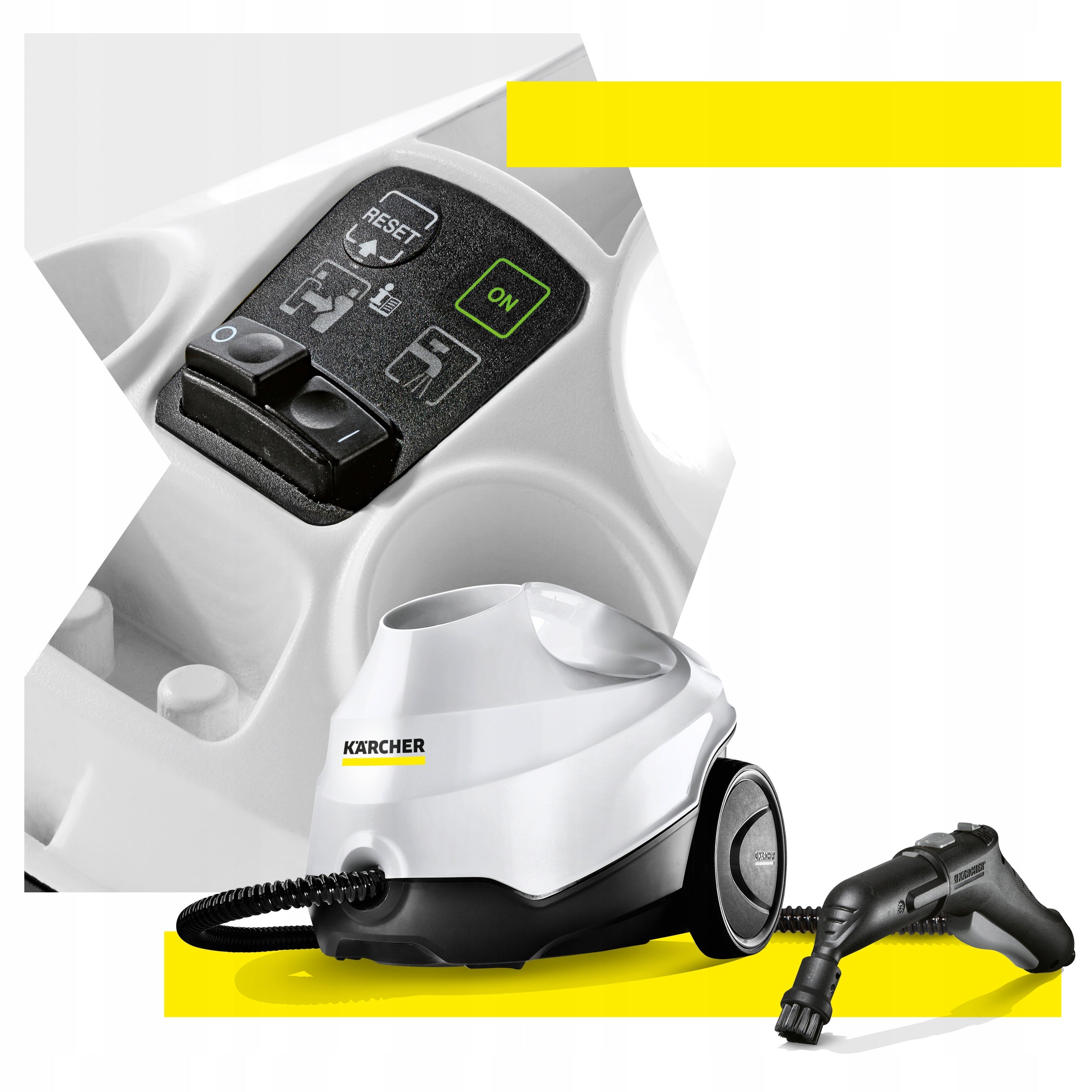Floor steamer Karcher SC 3 EasyFix Plus for grout cleaning 75 m² Dominant color white