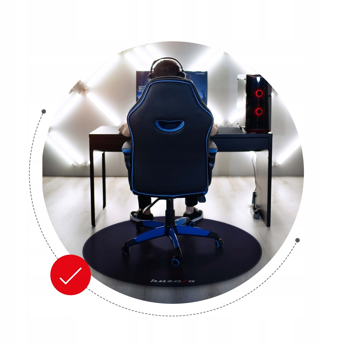 FloorMat 3.0 Gaming Chair Mat for PLAYER Room 120cm Product width 120 cm