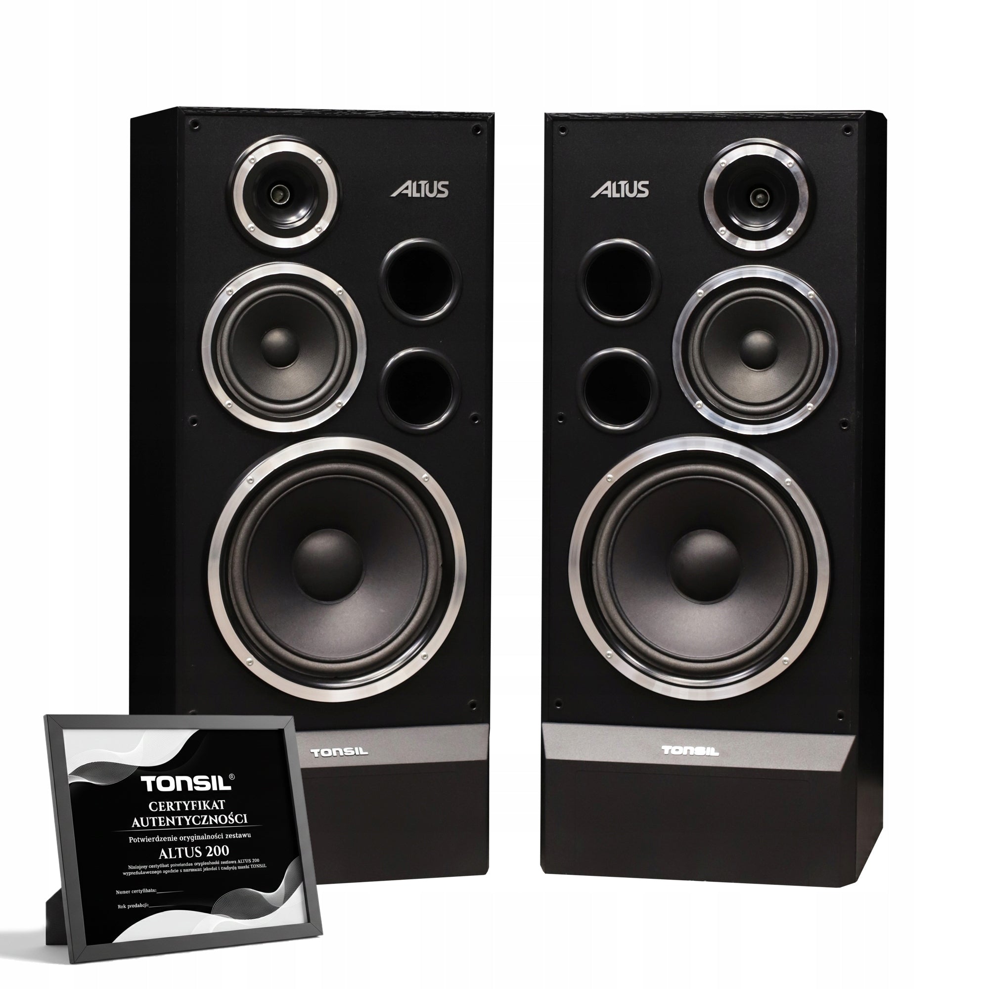 Floorstanding speakers TONSIL ALTUS 200 Black Polish Speaker Audio L/P PARA