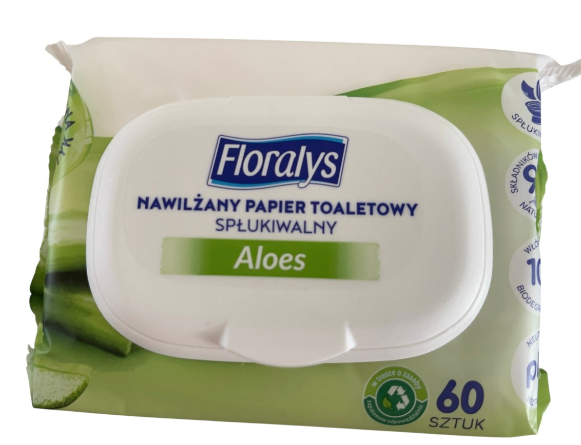 Floralys Moisturized Toilet Paper Aloe Vera 60pcs