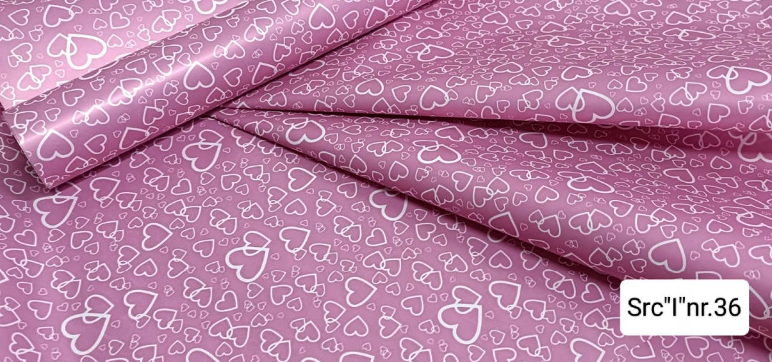 Florist Foil for Flowers for Valentine's Day DIRTY ROSE HEART I #36