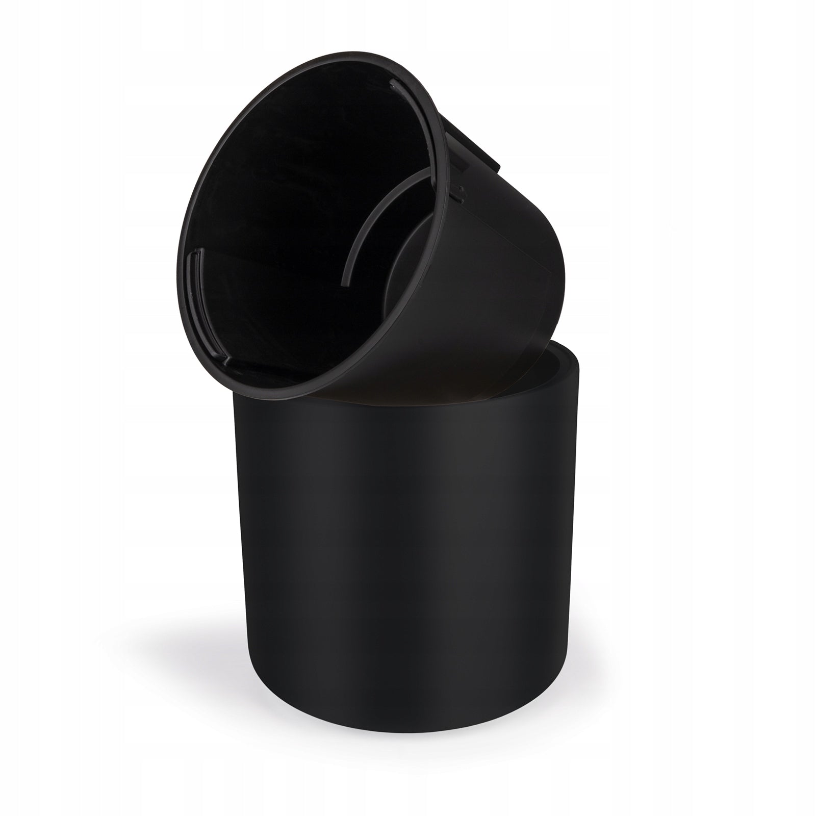 Flower Pot 47cm Large Garden Planter Frost Resistant Anthracite + Refill Material synthetic material