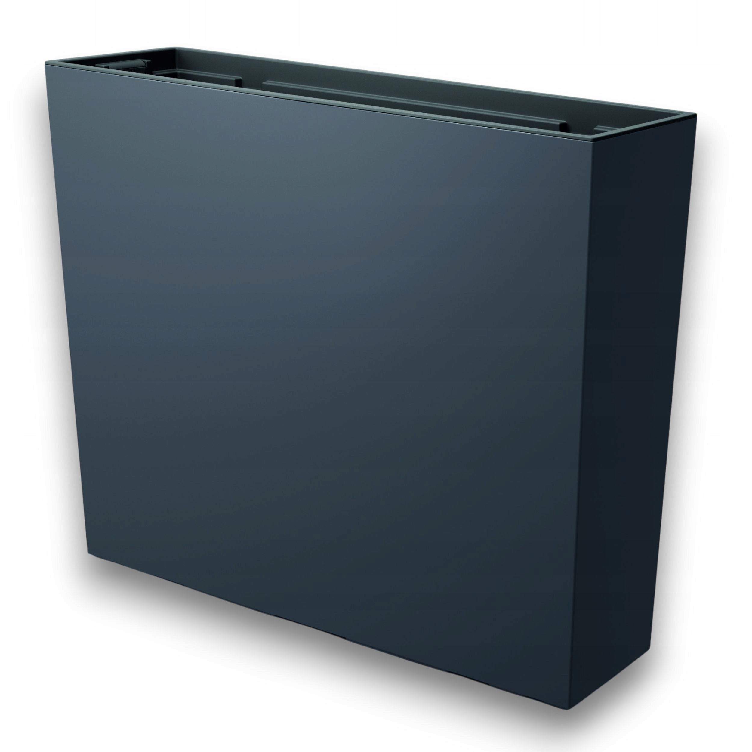Flower Pot High Rectangular Terrace Box Planter with Cartridge Anthracite