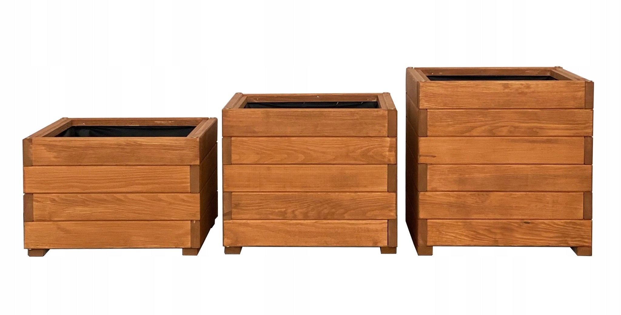 Flower Pots Wooden Teak 40 cm x 40 cm x 34 cm Shipping in full EAN (GTIN) 5904703600985