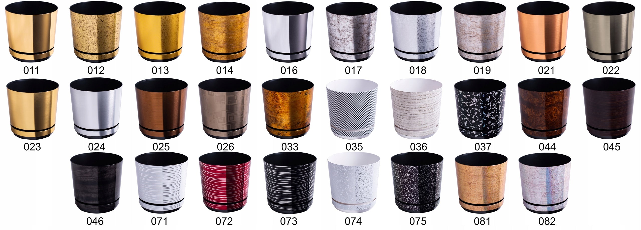 Flower pot DEKOR diameter 26 cm color brass Product width 26.4 cm