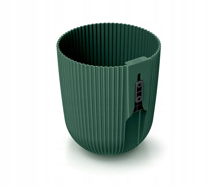 Flower pot HANGING round MILLY WALL white wall cover mount Material synthetic material