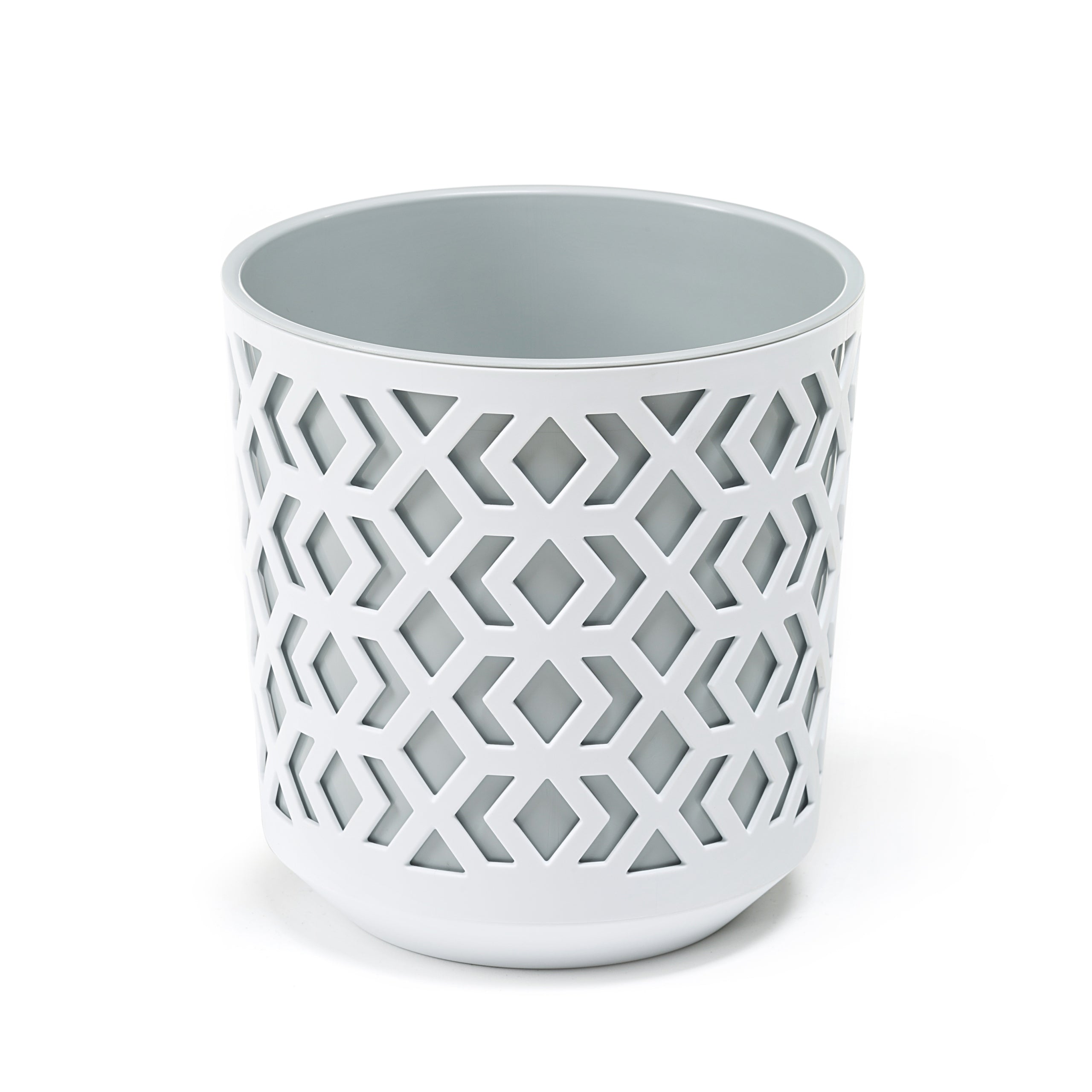 Flower pot for living room Lamela AZTEK d. 19,5cm col. BLACK + WHITE Manufacturer code LA791-25