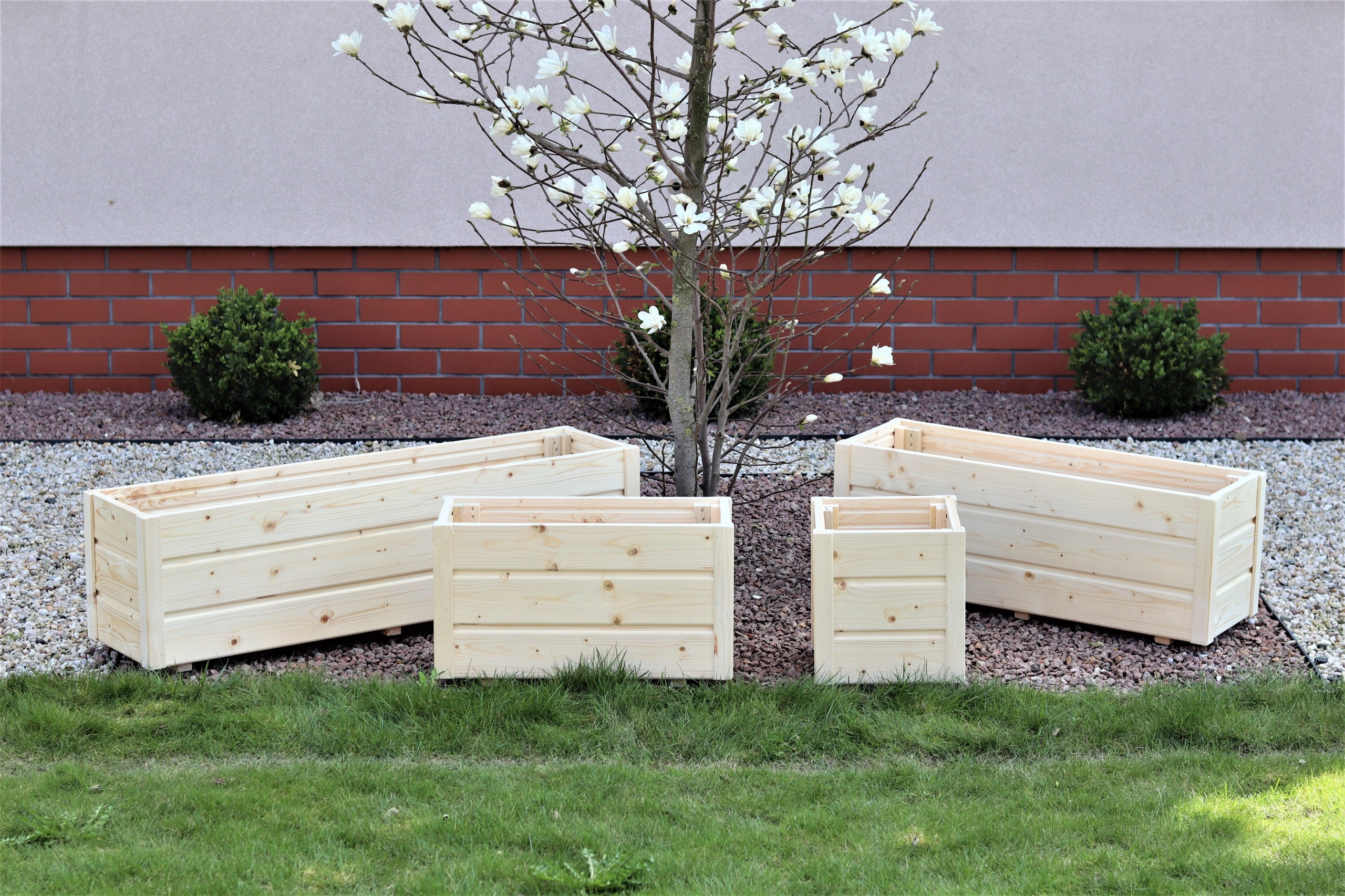 Flower pot wooden planter 150cm sends whole Product width 30 cm