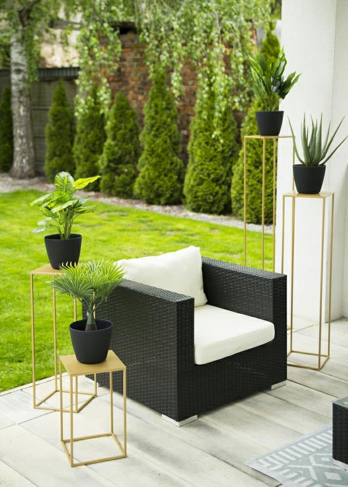 Flower stand for living room pergola 70cm loft gold high metal flowerbed Material metal