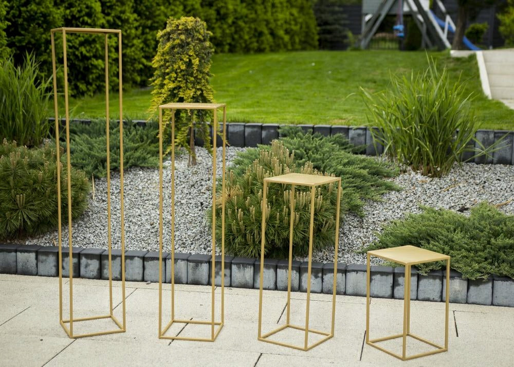 Flower stand for living room pergola 70cm loft gold high metal flowerbed Type freestanding