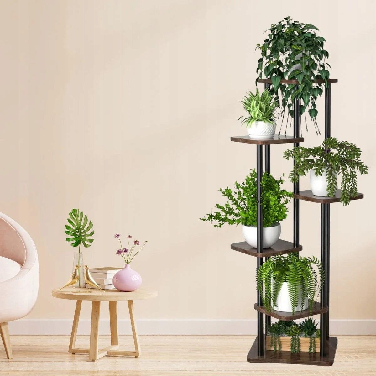 Flowerbed Standing Metal Flower Stand Plants Loft Shelves 5 Level Manufacturer code 00016C02