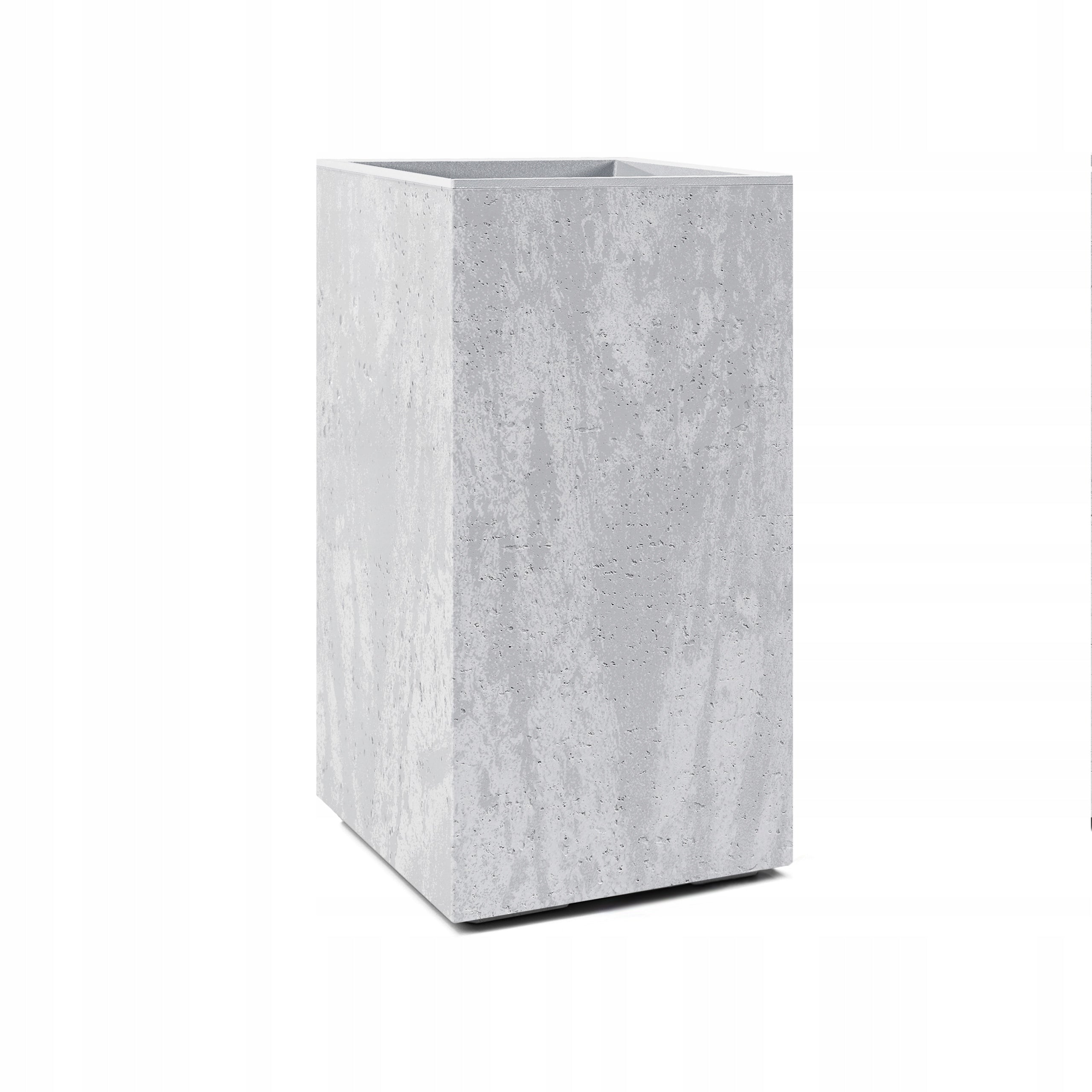Flowerbed on wheels KARO 30X30x60cm IMITATION CONCRETE kol BLACK CONCRETE Brand HowHomely