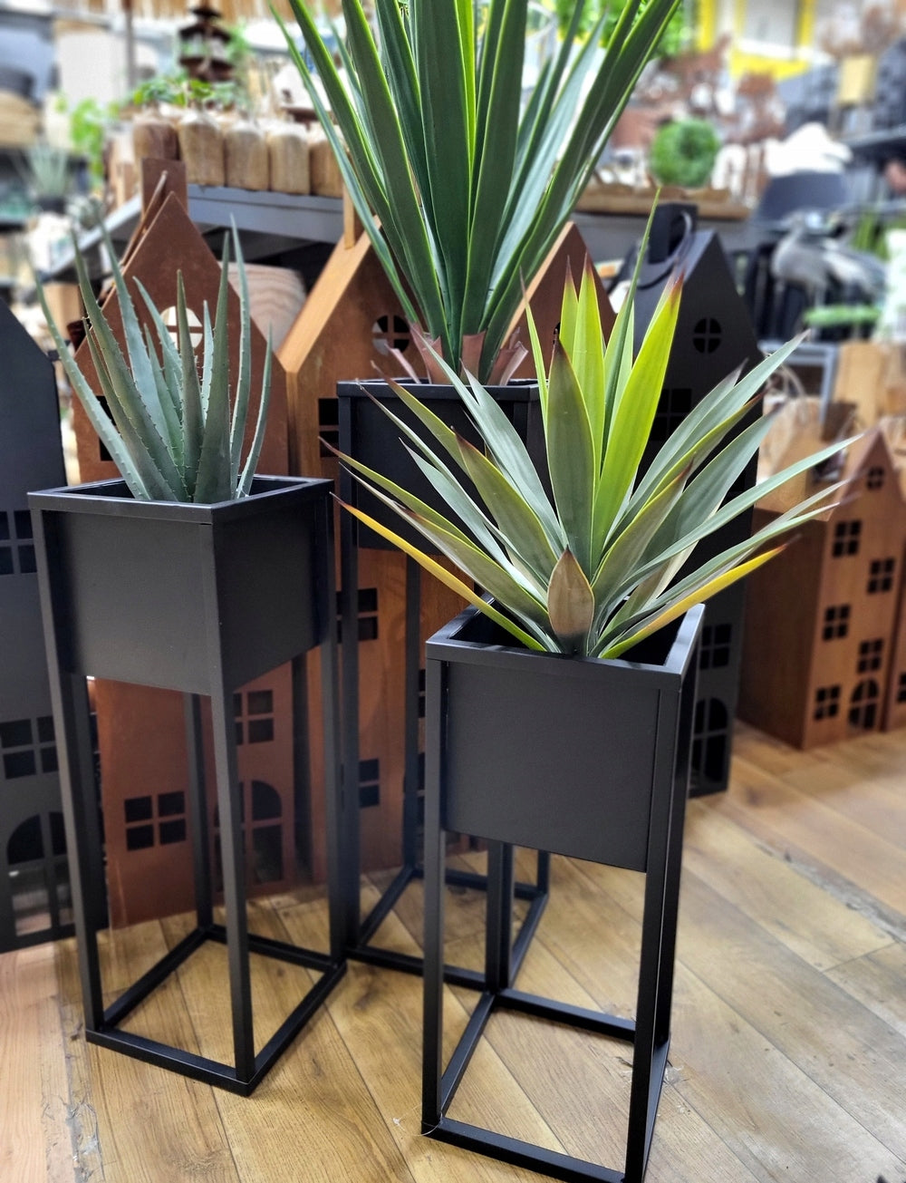 Flowerbed pot metal LOFT black 50 cm Brand ProGarden