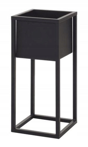 Flowerbed pot metal LOFT black 50 cm