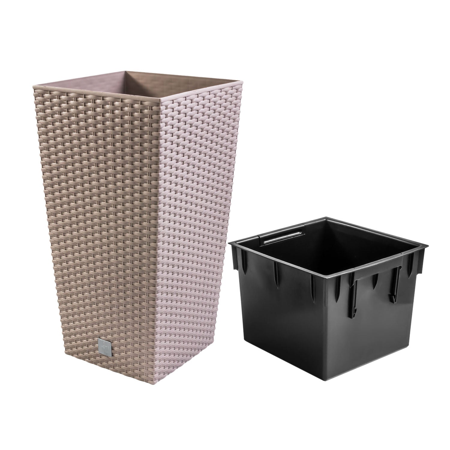 Flowerpot Flowerpot RATO SQUARE DRTS265 + Mocca insert Brand Prosperplast