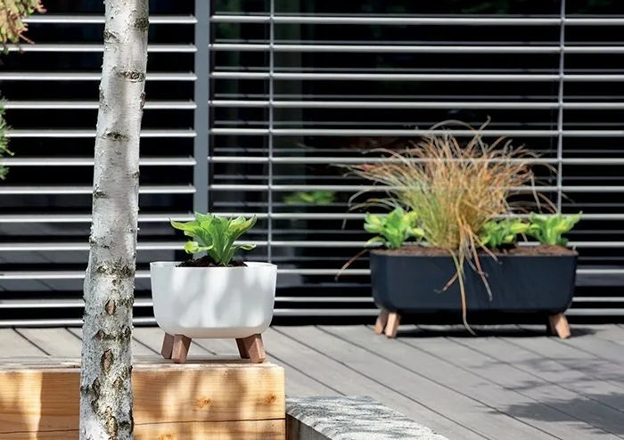 Flowerpot on legs FLOWER BOX anthracite IRRIGATION system Manufacturer code DGCL600E-S433