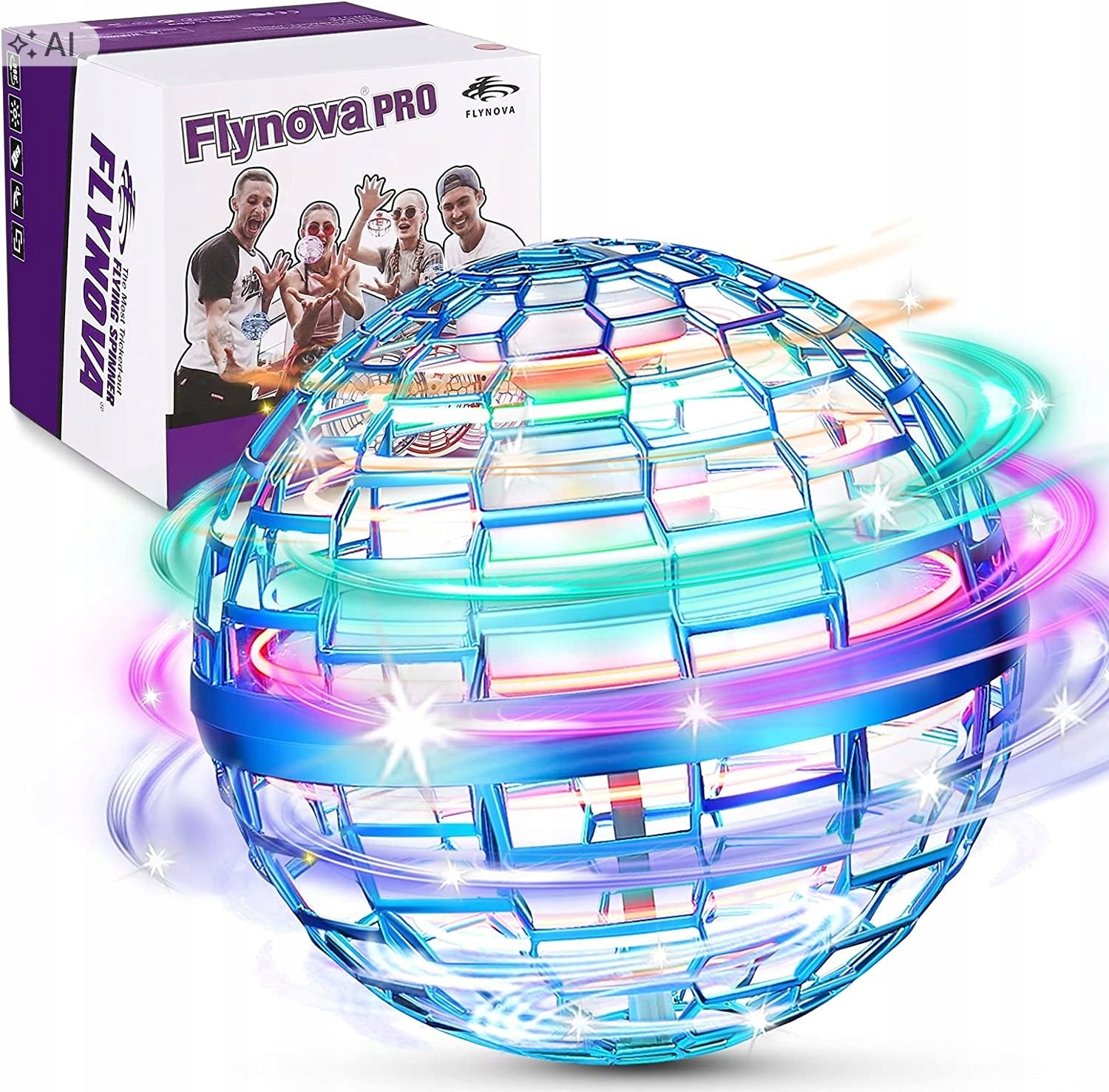 Flying Ball Boomerang Flynova Pro LED toy ufo hand controlled toy