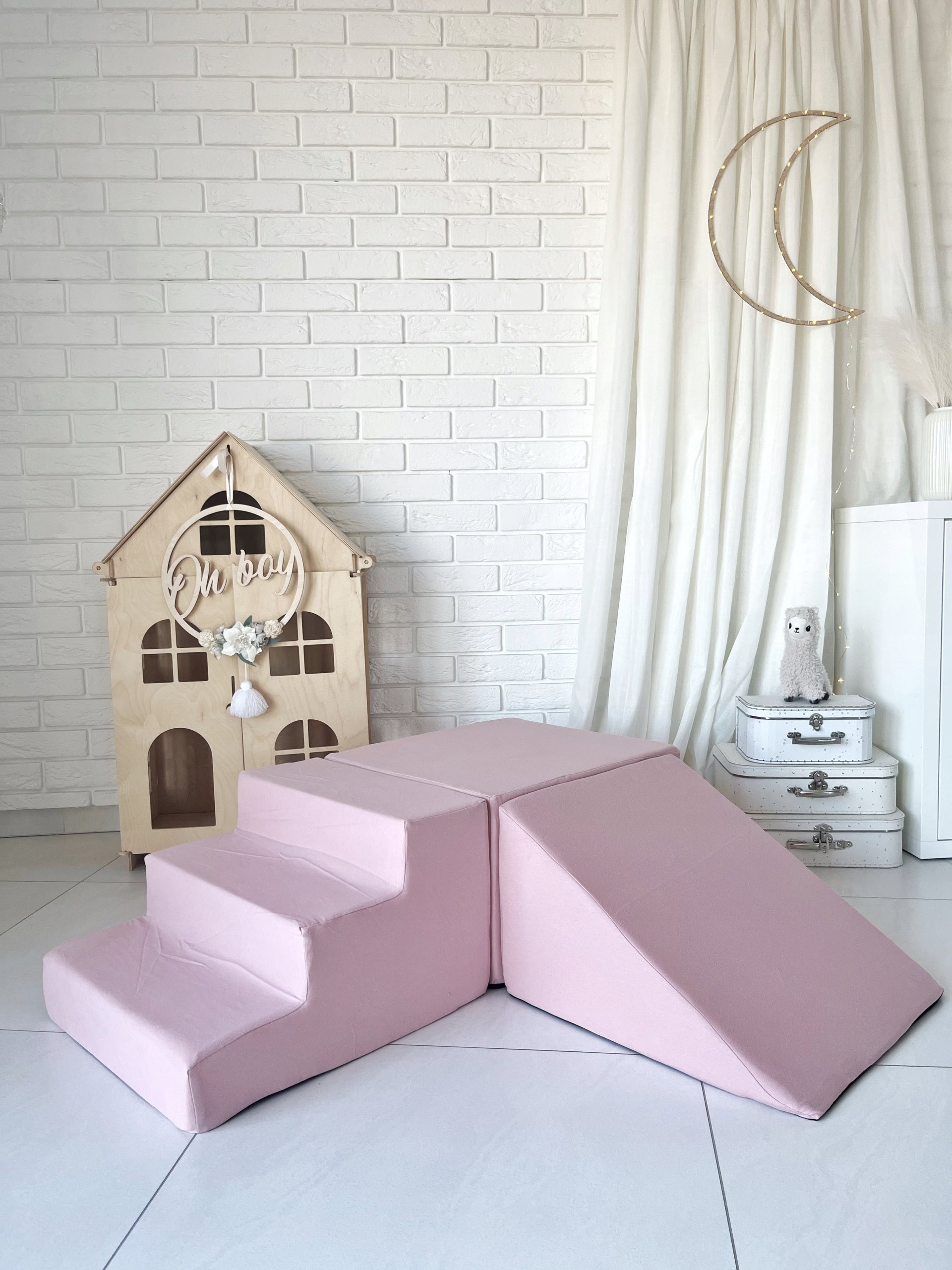 Foam 3 piece square toys MONIO- Powder pink Manufacturer code tor3róż