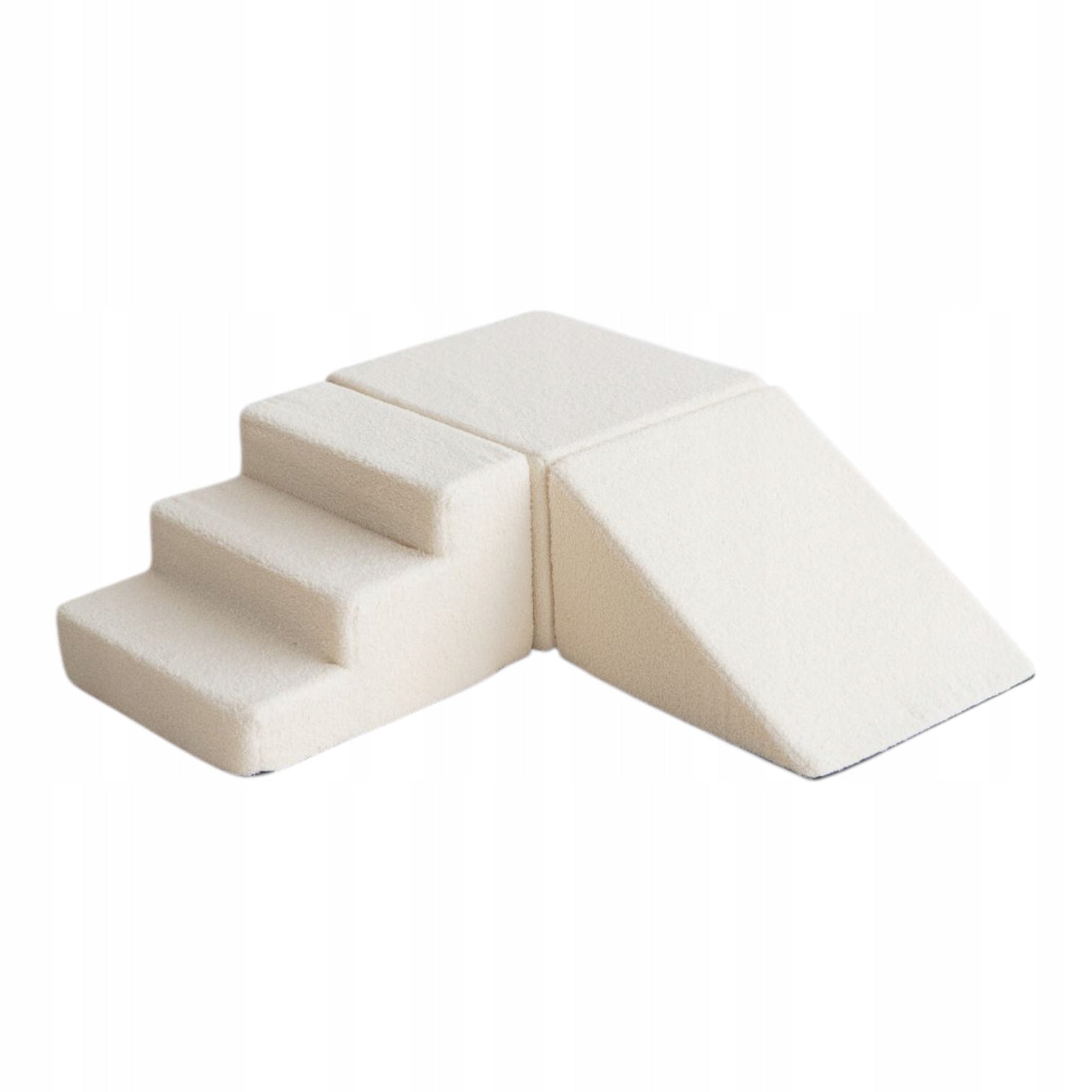 Foam 3 piece square toys - boucle cream
