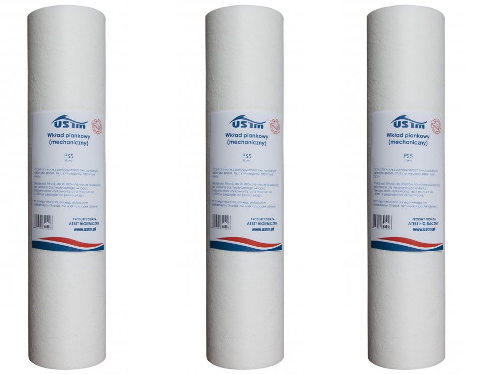 Foam Cartridge Mechanical Water Filter 5 Micron 10 Inches