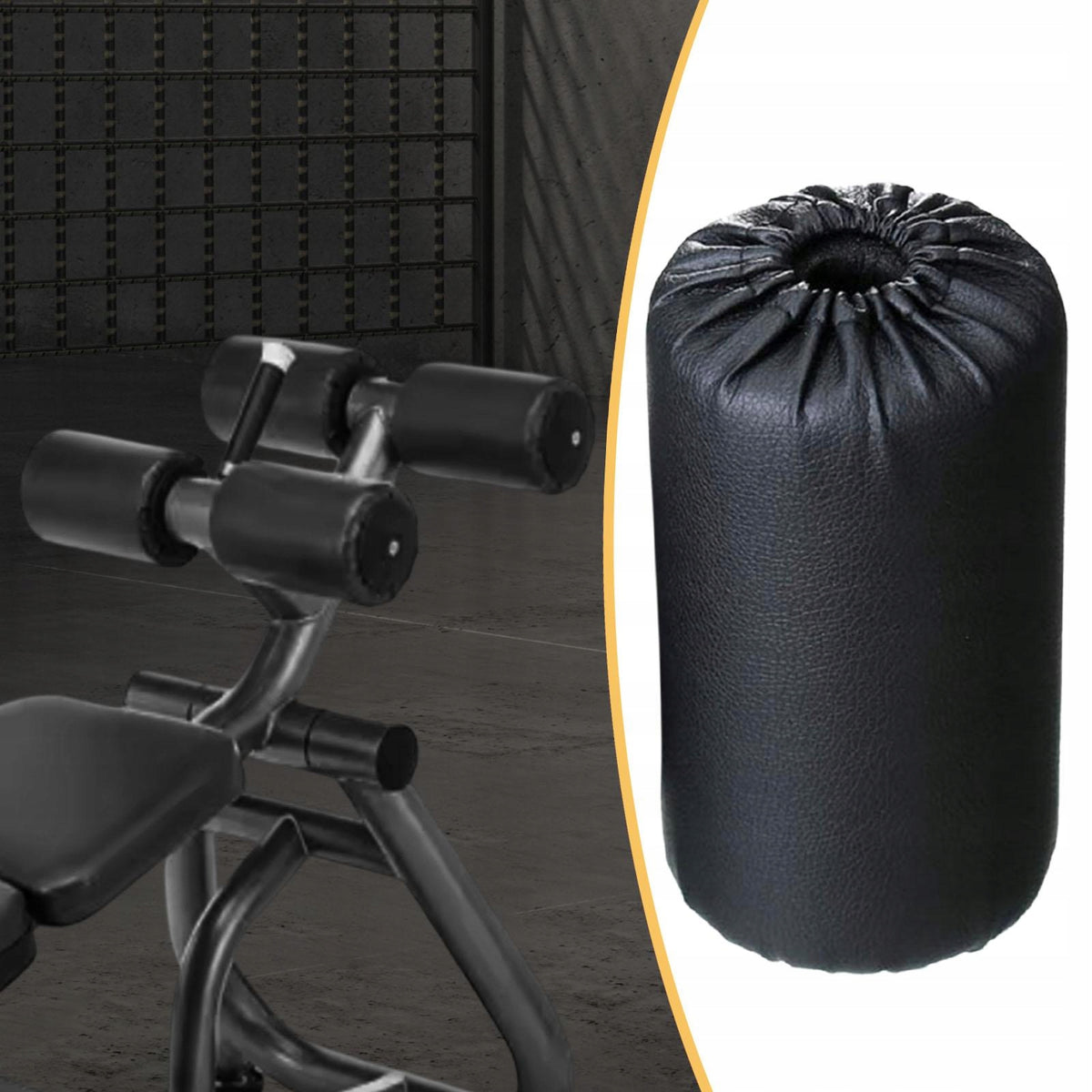 Foam Foot Pad Roller Sleeve for Leg Extension Weight Bench Abdominal