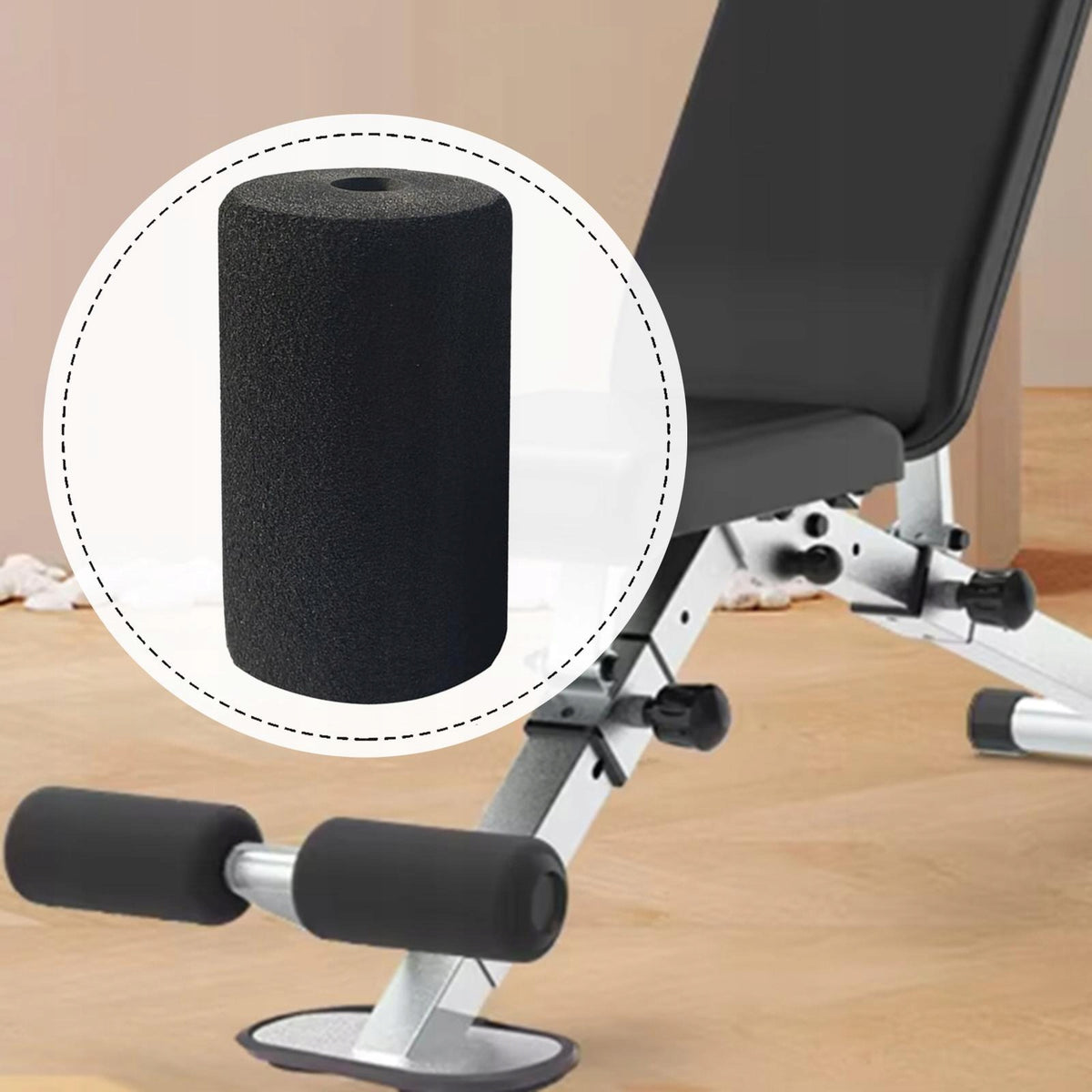 Foam Foot Pad Roller for Abdominal Trainer Exercise Machine Workout Bench