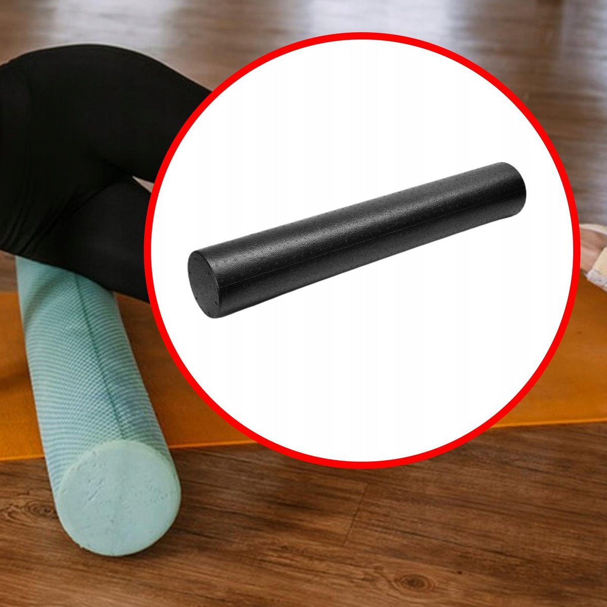 Foam Roller 6" Round Balance and Core Exercises for Training Muscle 90cm