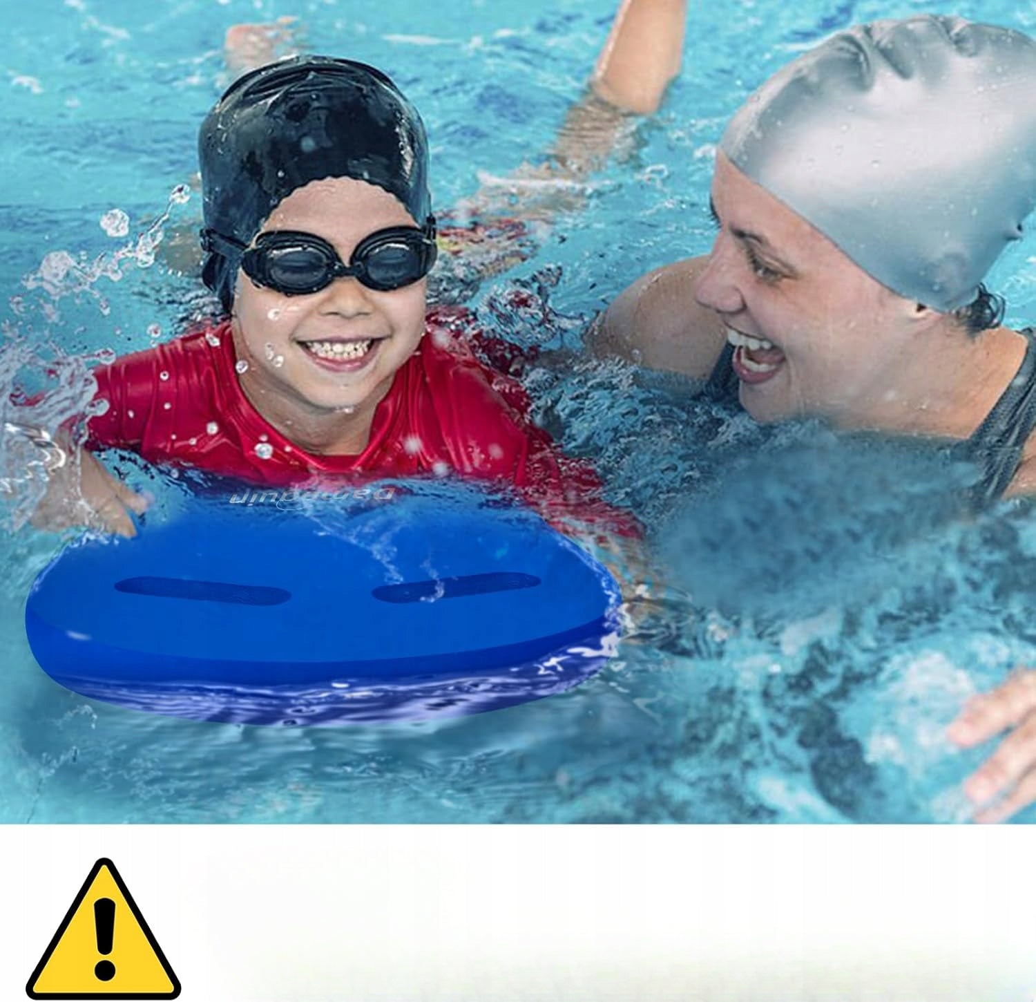 Foam Swimming Board for Swimming Pool Learning Lightweight with Hole Blue Kind swimming kickboard