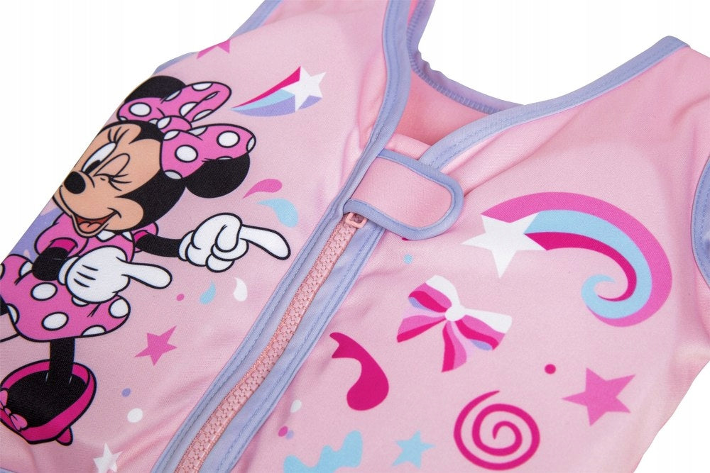 Foam VEST FOR LEARNING TO SWIM does not sink MINNIE MOUSE fastened Kind vest