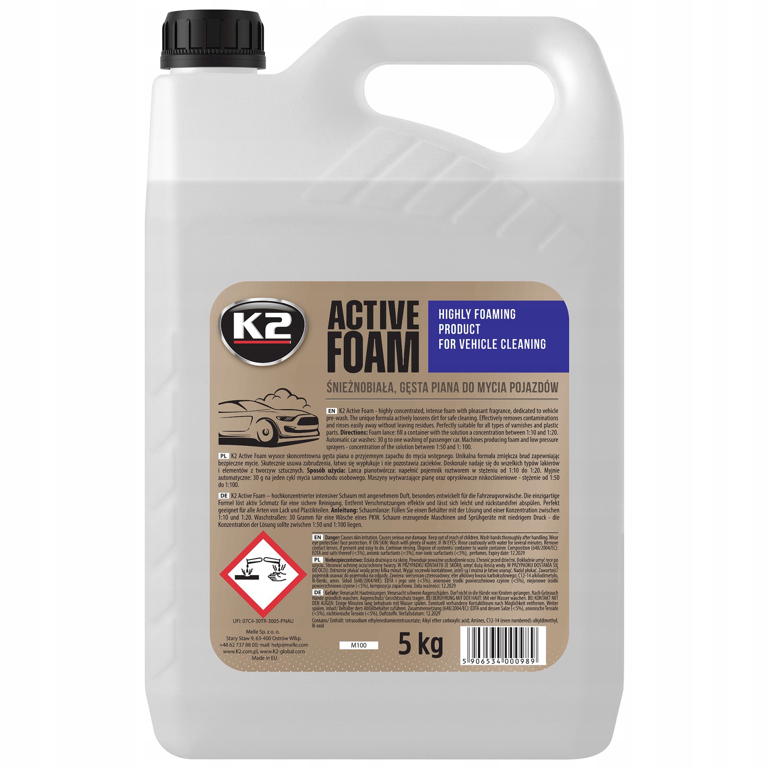 Foam active strong car washing trucks tir K2 ACTIVE FOAM 5l