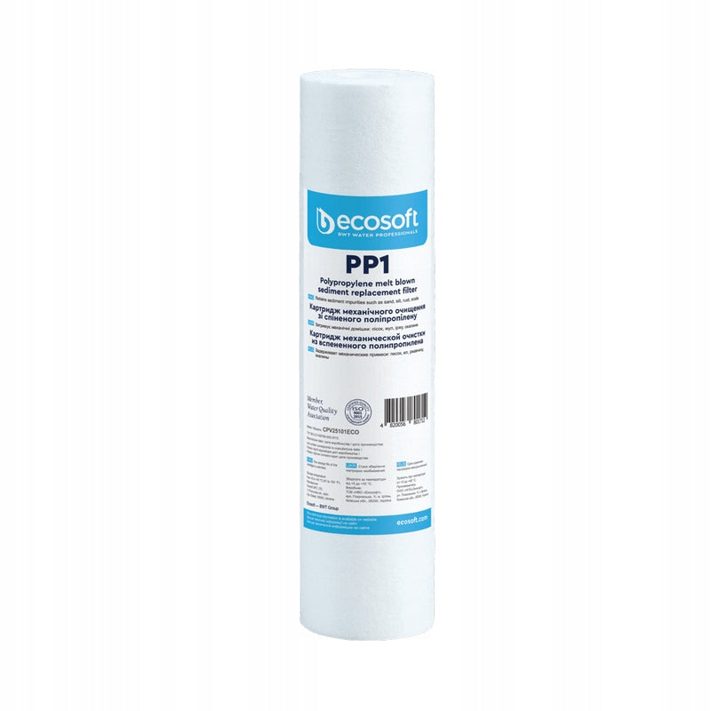Foam cartridge Ecosoft 10" - 1 micron