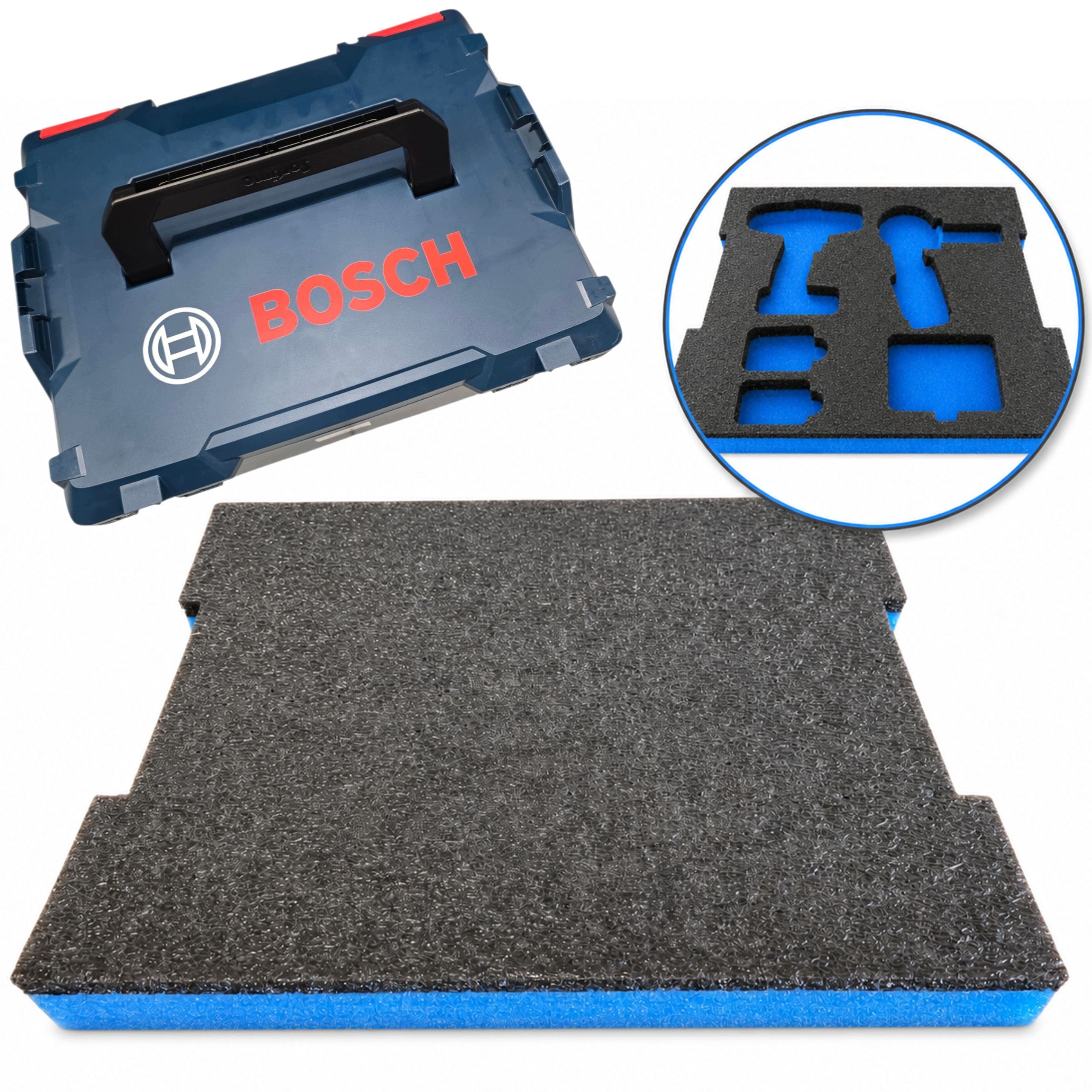 Foam filling graphite blue cartridge for Bosch L-Boxx 102 136 / 40mm