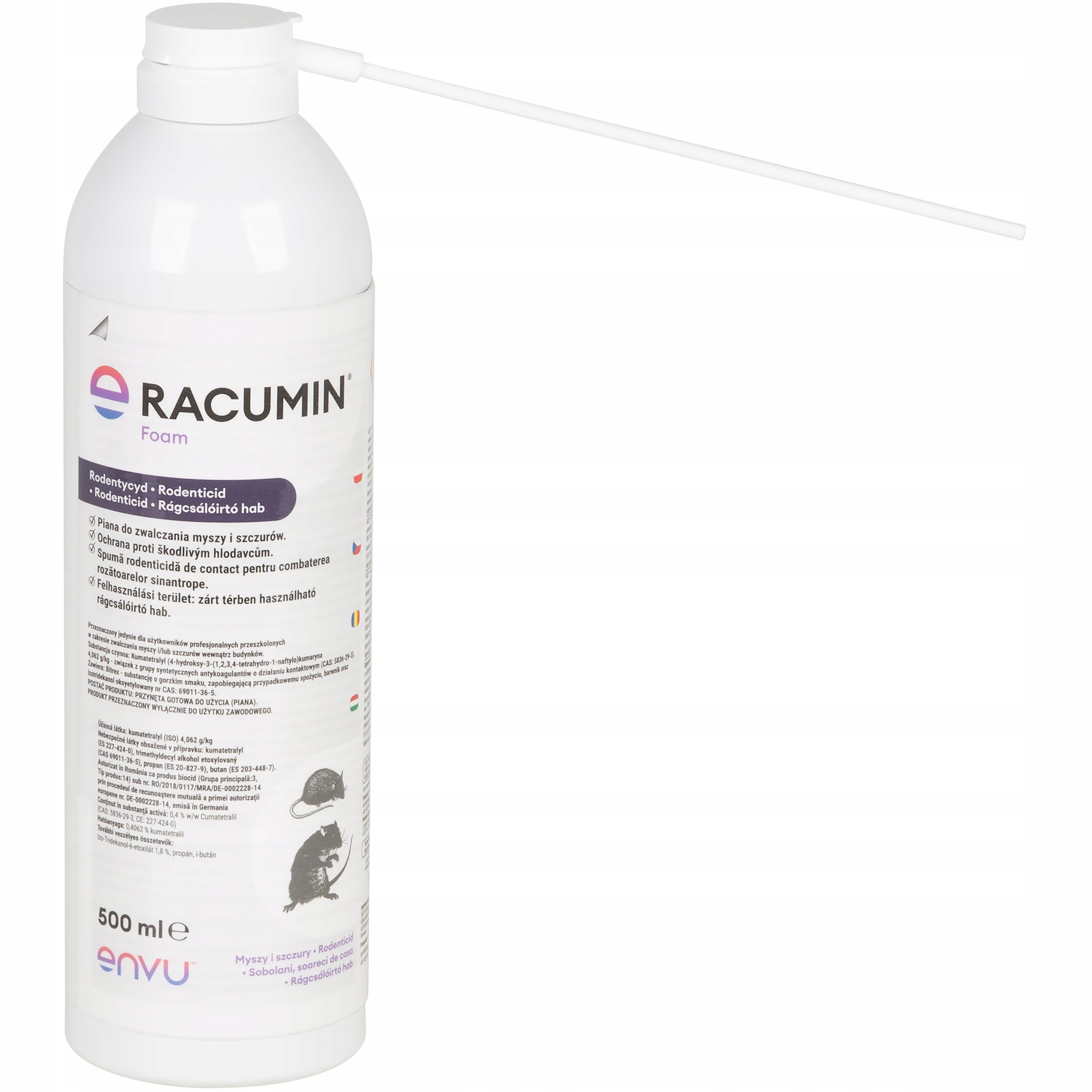 Foam for MICE rats RACUMIN Poison FOAM ENVU Foam for Gzyzoni 500ml Manufacturer code 80260997