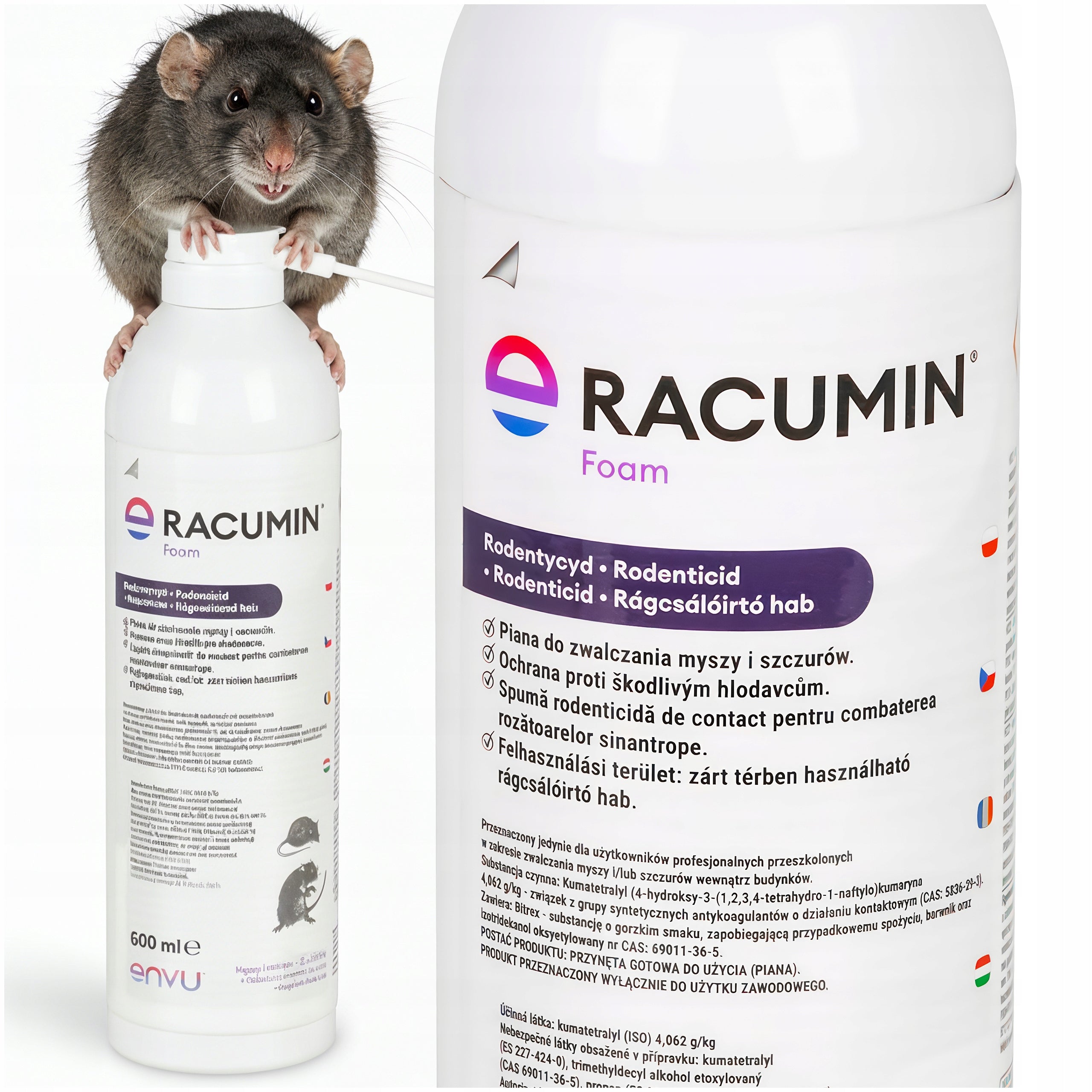 Foam for MICE rats RACUMIN Poison FOAM ENVU Foam for Gzyzoni 500ml