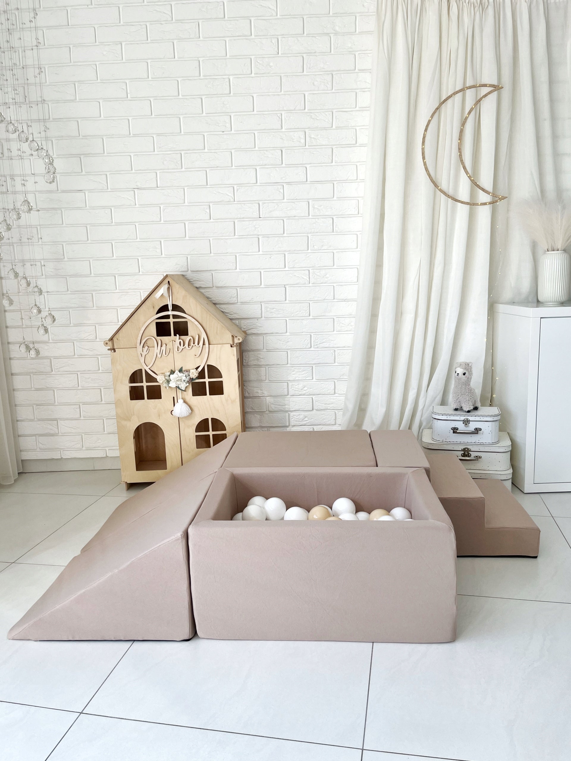 Foam square toys MONIO - beige - ANY MIX Brand Monio for Kids