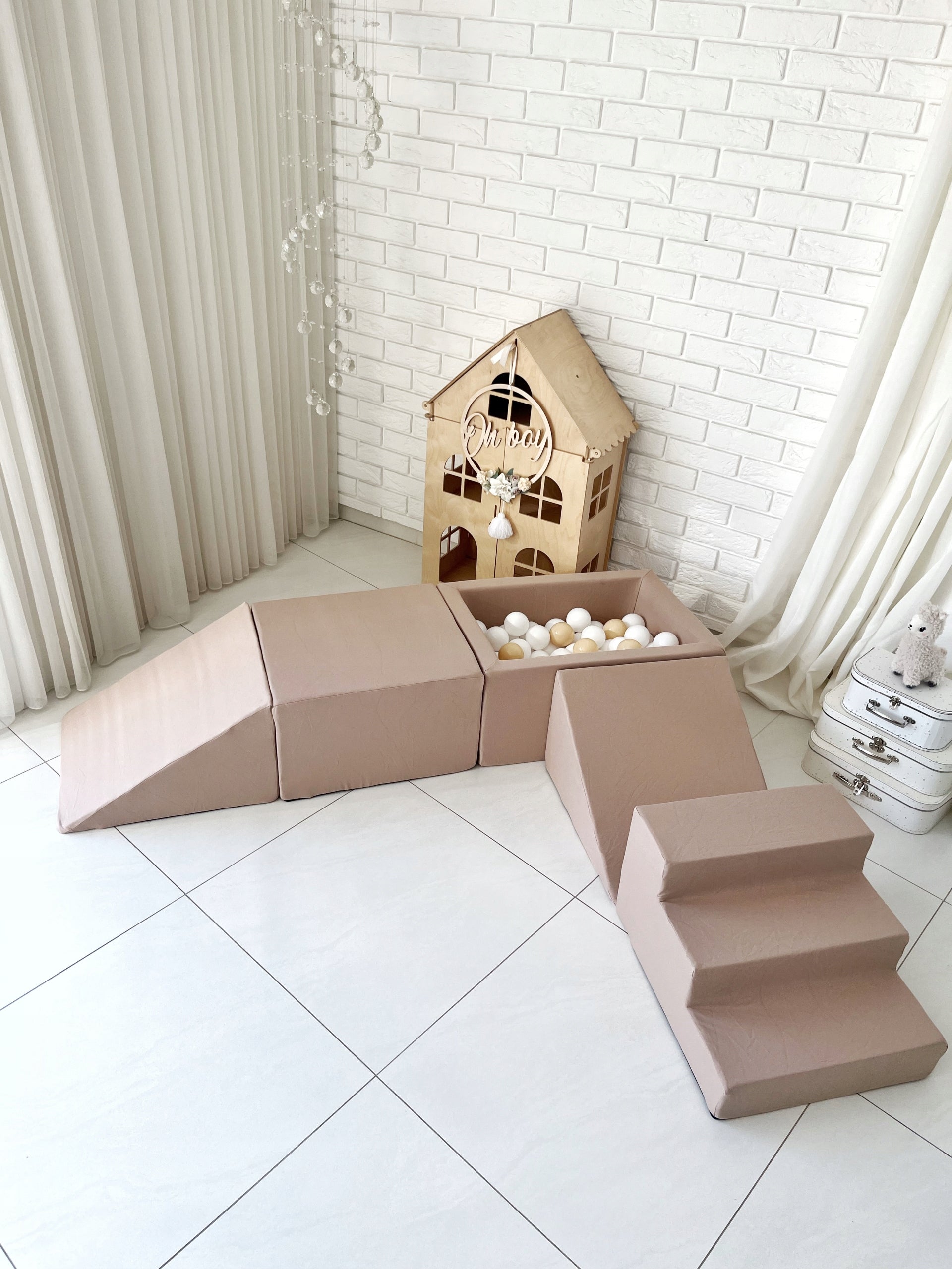 Foam square toys MONIO - beige - ANY MIX Manufacturer code torbeż