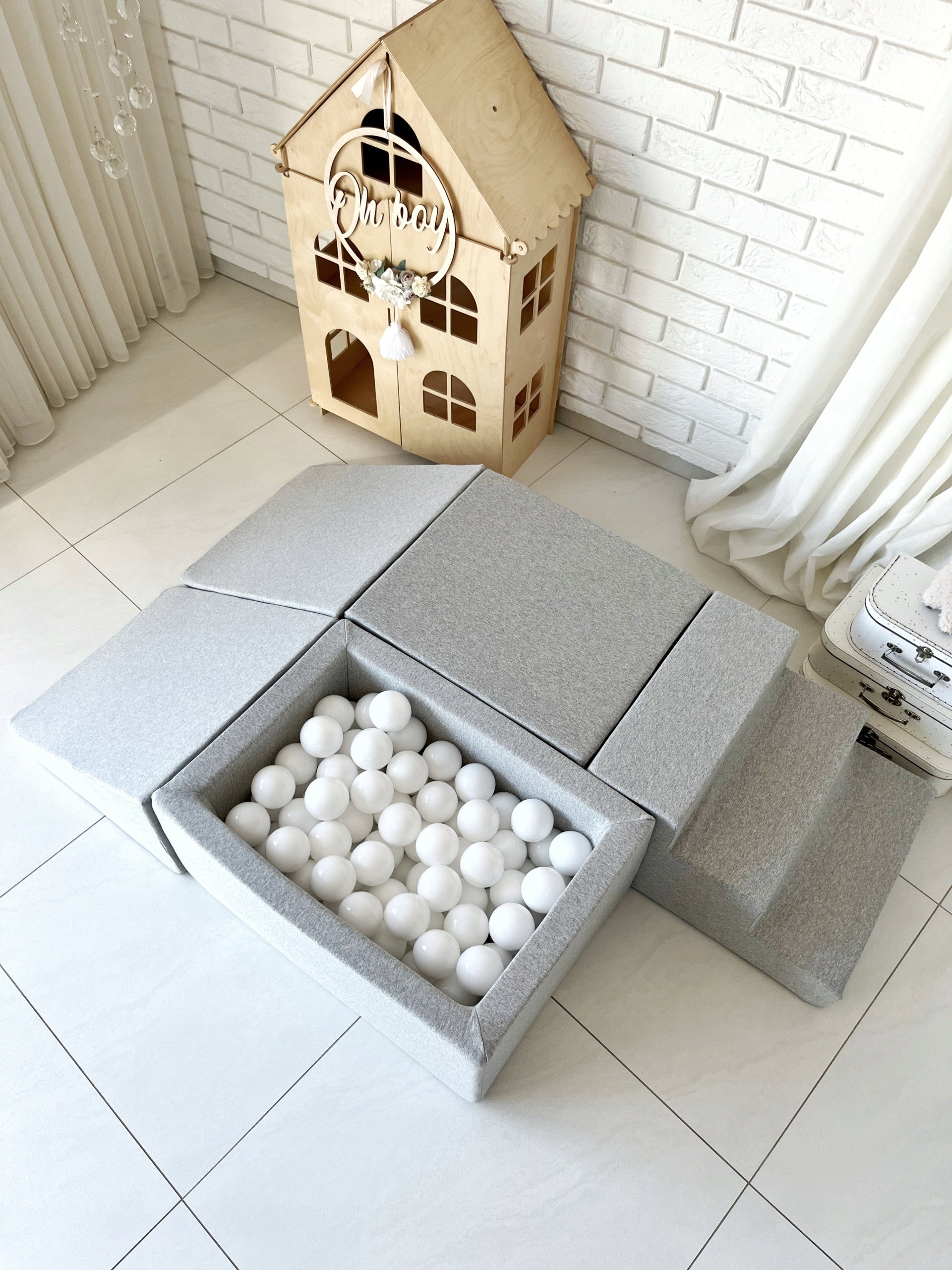 Foam square toys MONIO - light grey - ANY MIX Character/Title none
