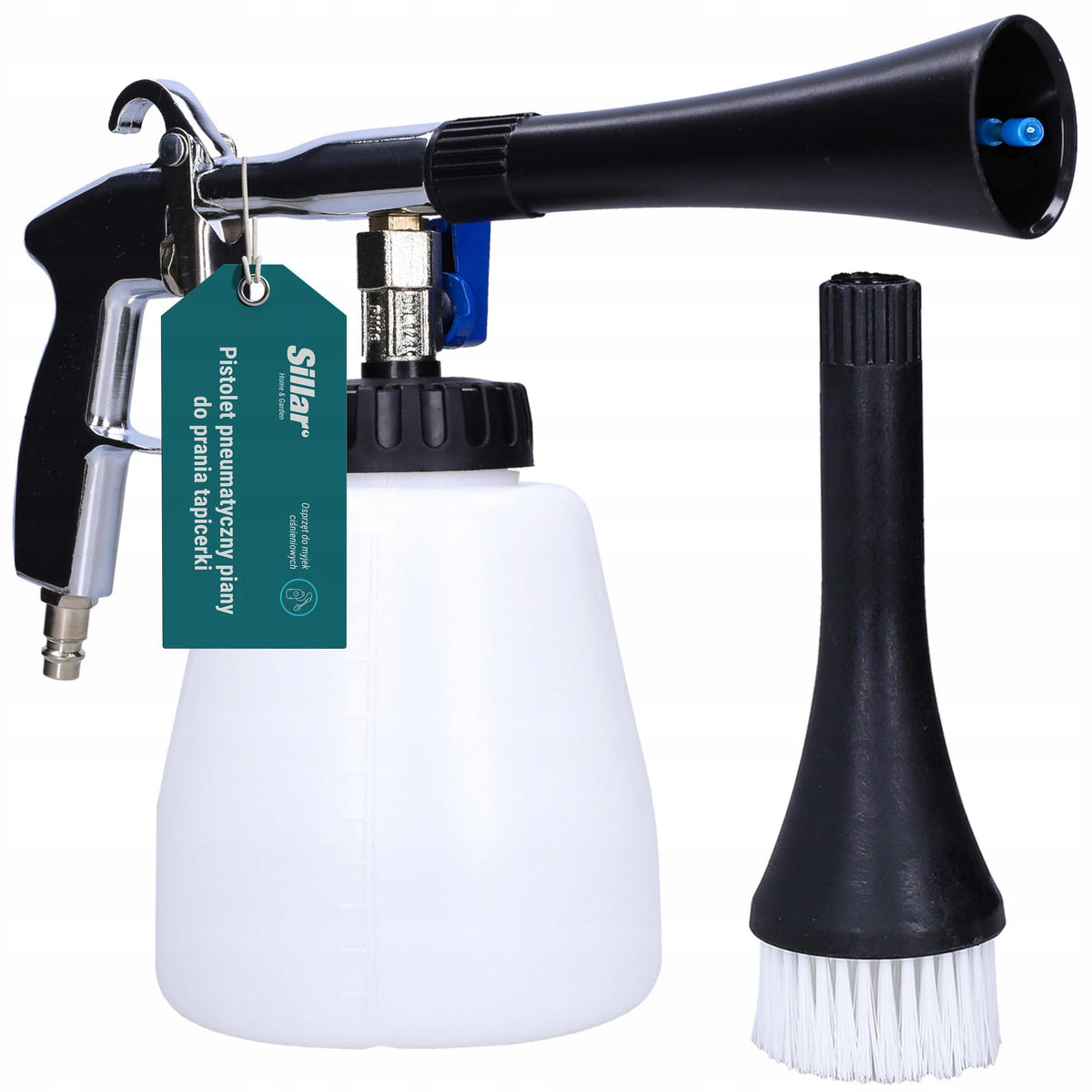 Foaming gun for washing pneumatic upholstery for compressor Manufacturer Sillar