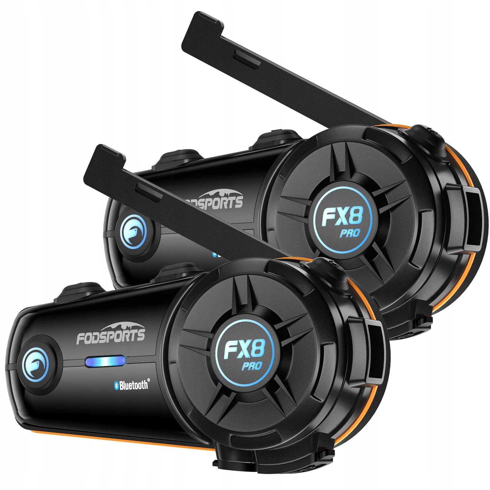 Fodsports FX8 PRO Intercom,10 Person Talk ,Dual BT5.0 Core Chip,APP Connect