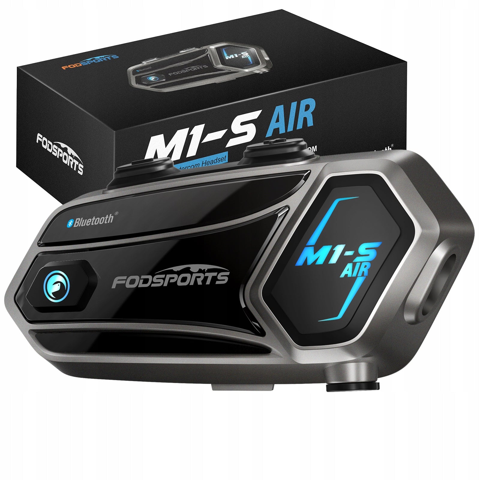 Fodsports M1S Air motorcycle intercom FM radio+Music Share+3 Sound Effects